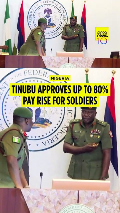 Nigeria's Tinubu approves up to 80% pay rise for soldiers