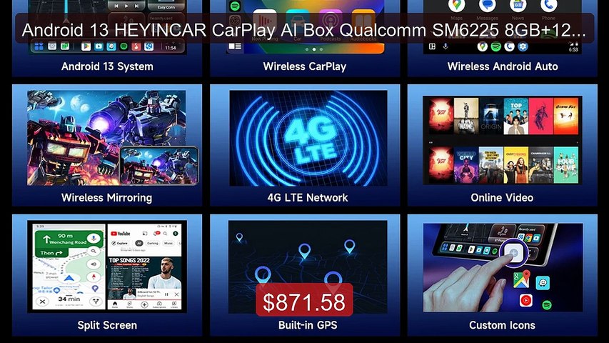 週末セール新品☆HEYINCAR+CarPlay AI Box ワイヤレス化 Amazon.co.jp