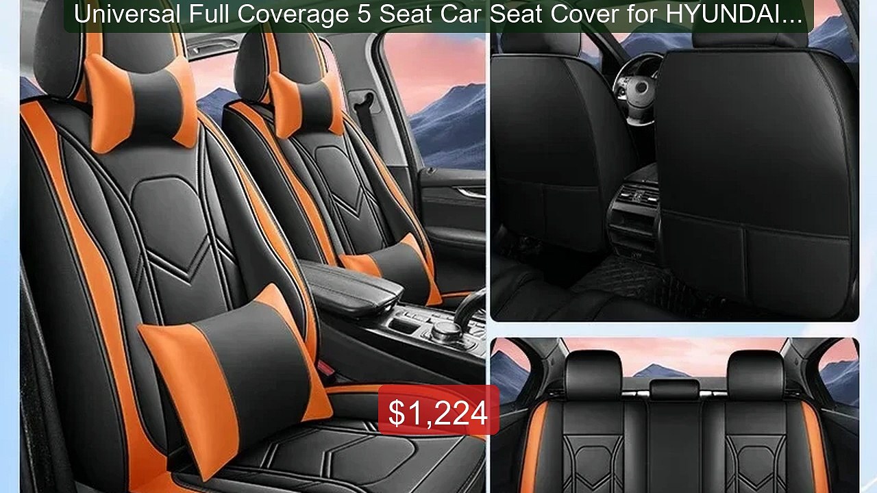 Universal Full Coverage 5 Seat Car Seat Cover f...