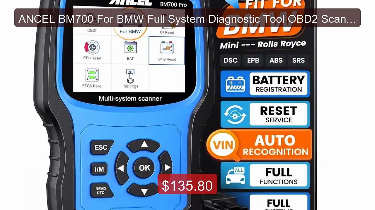 ANCEL BM700 For BMW Full System Diagnostic Tool...