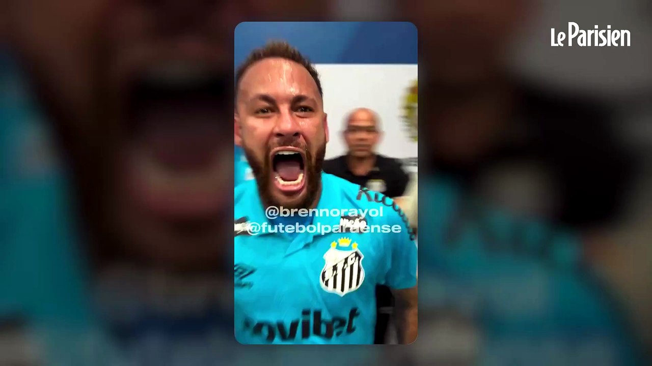 Les images du nouveau craquage de Neymar avec Santos