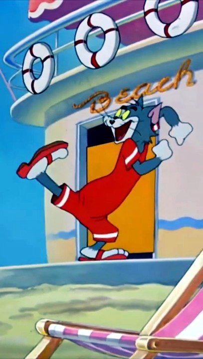 Tom & Jerry Beach Adventure | Funny Cartoon Scene #12
