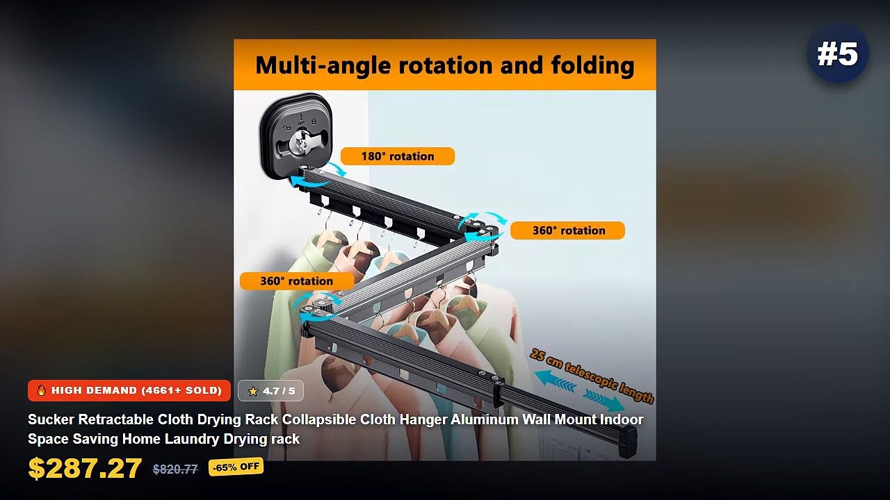 Don't Buy Retractable Clothes Drying Racks For Small Balconies Before Watching This!