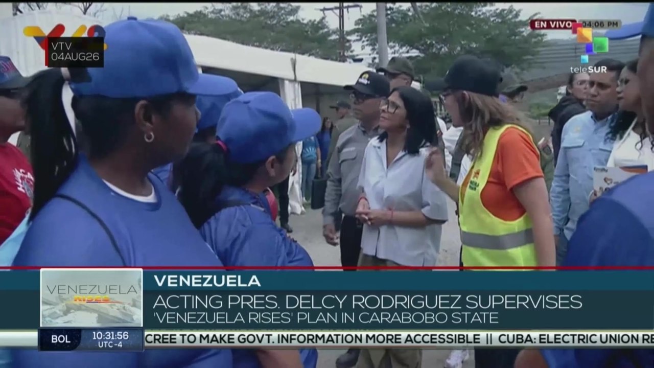 Venezuela, Acting pres. supervises “Venezuela Rises” plan in Carabobo