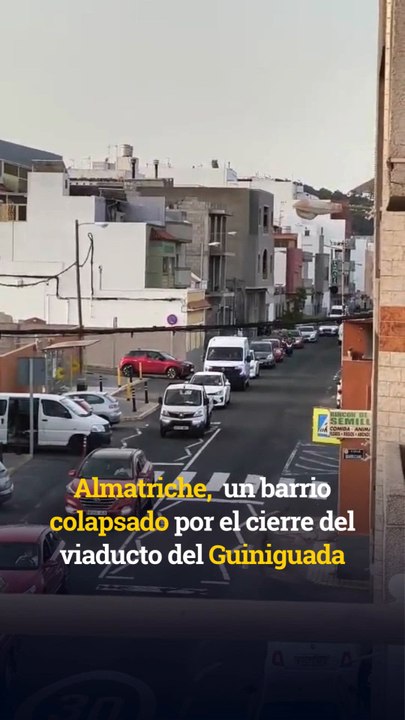 Almatriche denuncia el colapso por el cierre del viaducto del Guiniguada