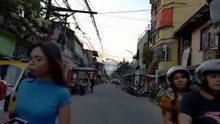 Carefree Seeing on Hito Street in Malabon City in the Philippines