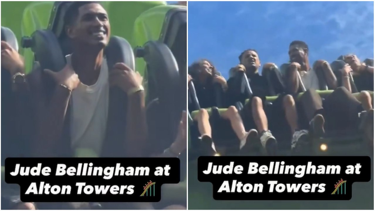 Así vive Jude Bellingham sus vacaciones en Alton Powers, un parque de atracciones 