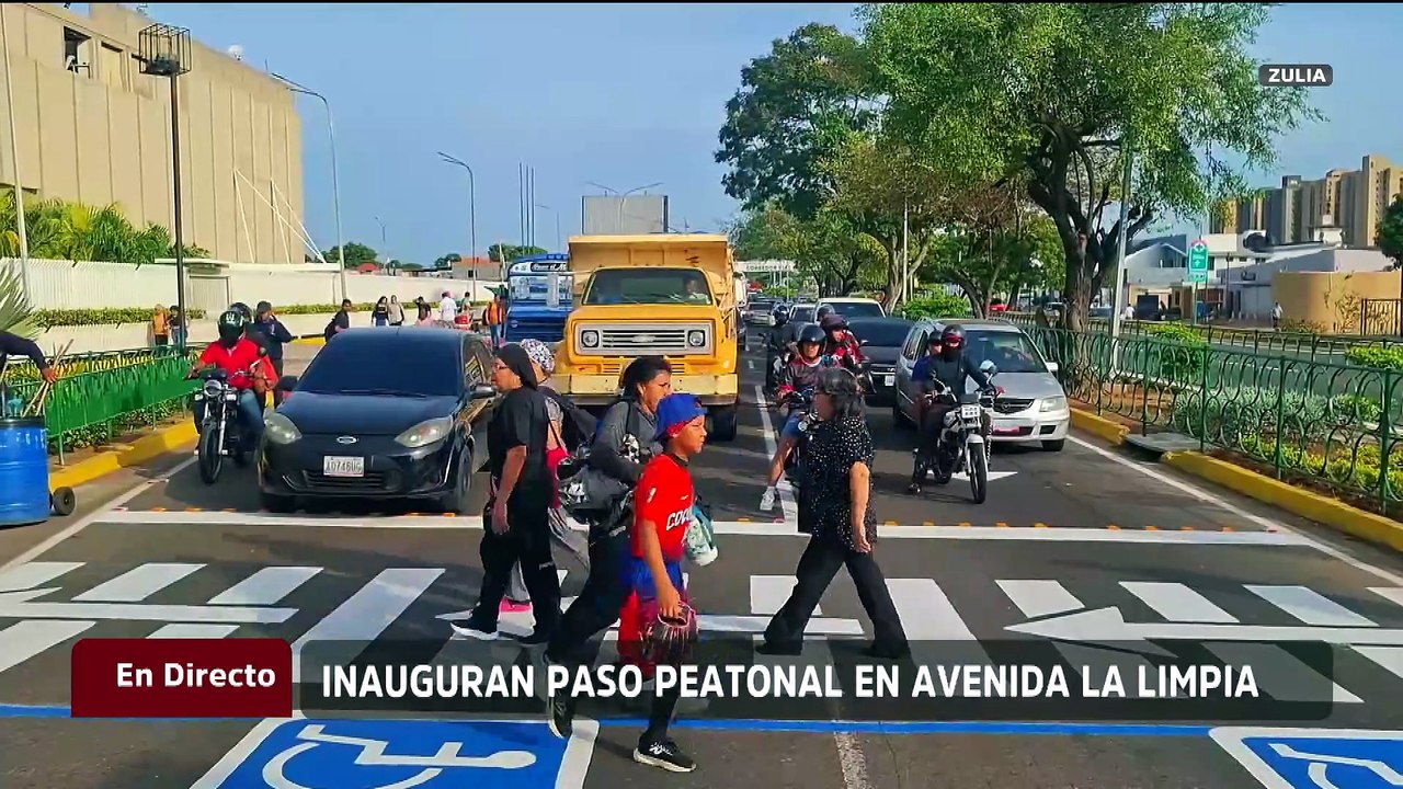 Zulia | Inauguran paso peatonal en pro de la seguridad ciudadana en Maracaibo