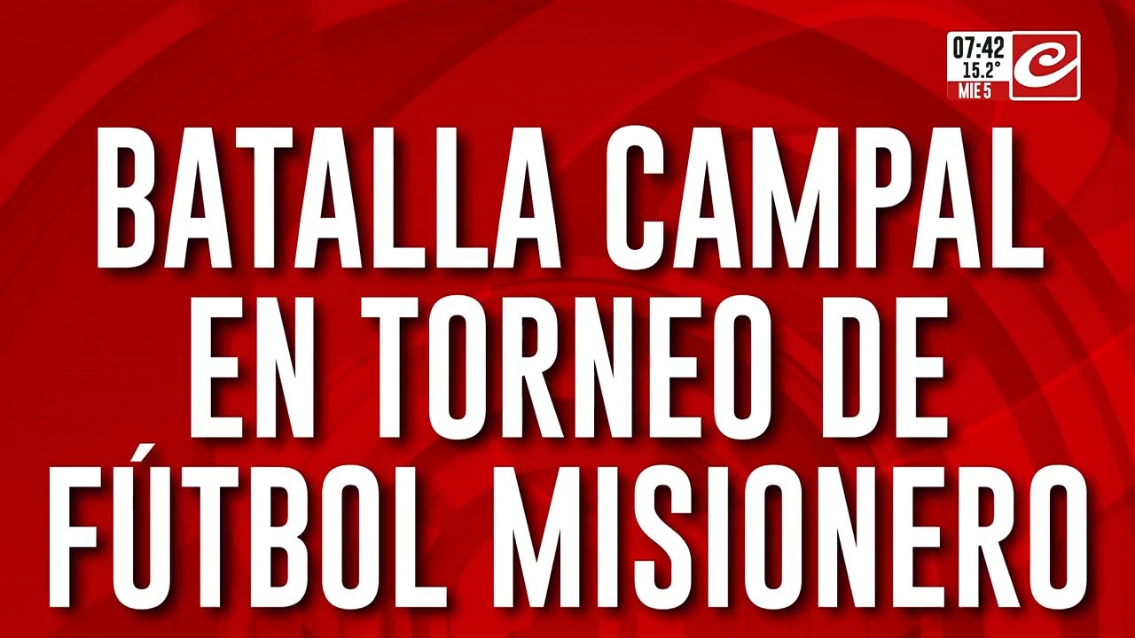Fútbol violento: se desconocieron y protagonizaron tremenda batalla campal