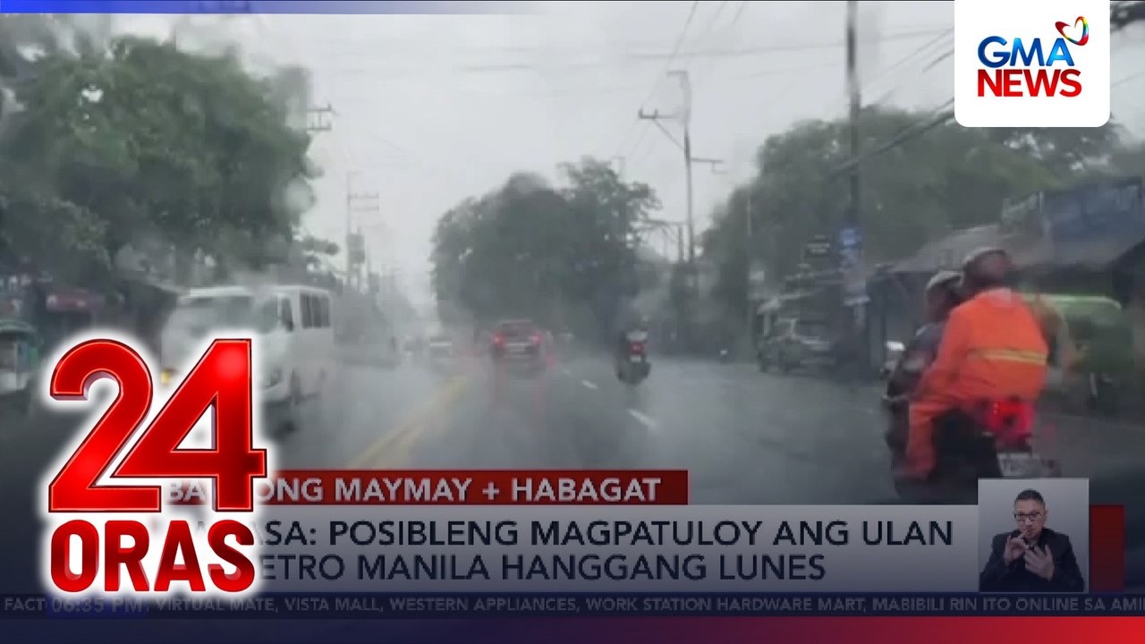 Malakas na ulan, bumuhos sa ilang lugar sa Metro Manila at kalapit probinsya | 24 Oras