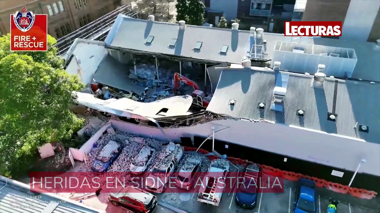 El colapso de un edificio deja dos heridos graves en Sídney