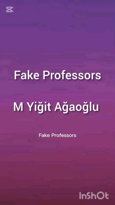 Fake professors