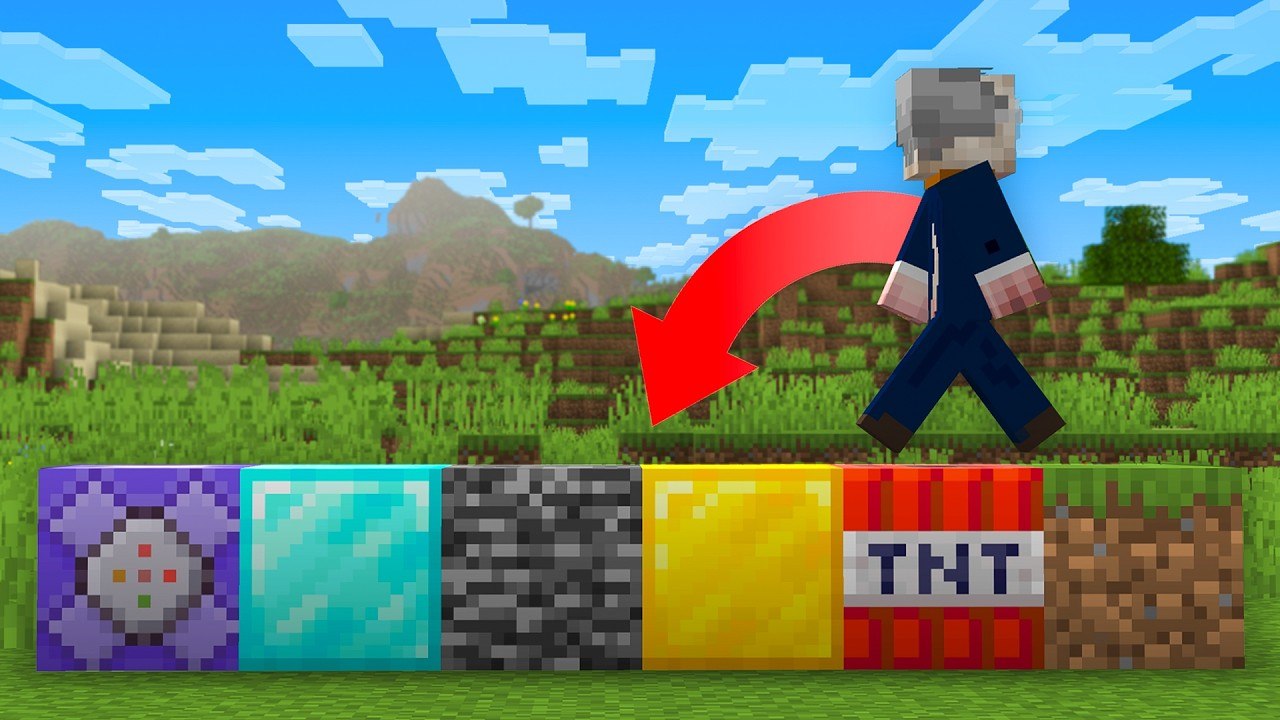 Finir Minecraft Mais des Blocs ALÉATOIRE Apparaissent derrière moi...