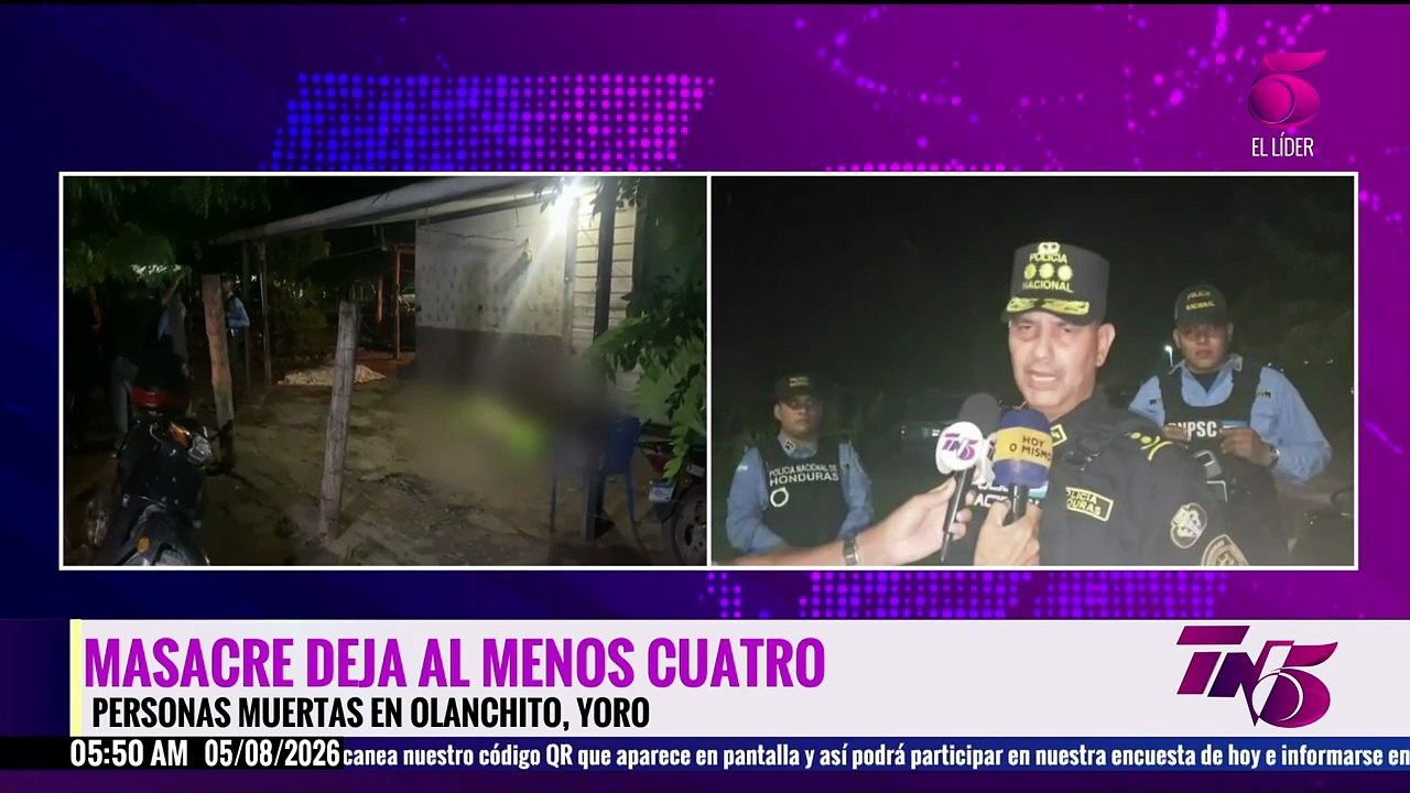 Masacre deja al menos seis personas muertas en Olanchito, Yoro