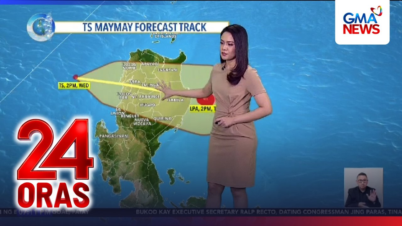 Wind Signal No. 2, nakataas sa ilang lugar sa Luzon dahil sa #MaymayPH | 24 Oras