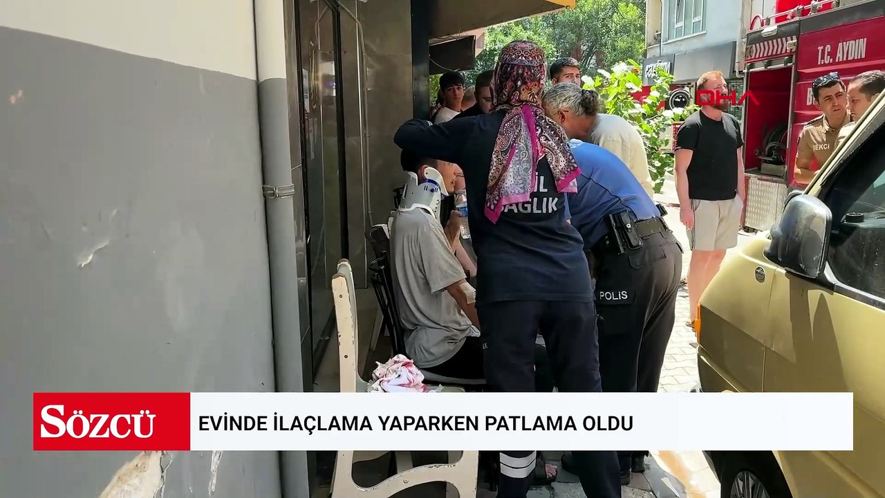 Evinde ilaçlama yaparken patlama oldu; 1’i ağır 2 yaralı