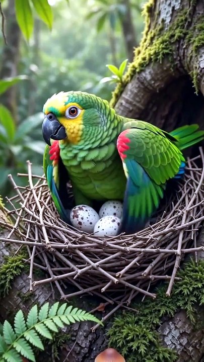 The Brave Parrot's Nest 🦜🥚 | Heartwarming Bird Story