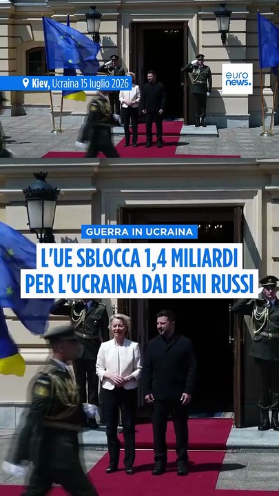 Von der Leyen: “La Russia deve pagare”. Dall’UE 1,4 miliardi per l’Ucraina dai profitti degli asset congelati