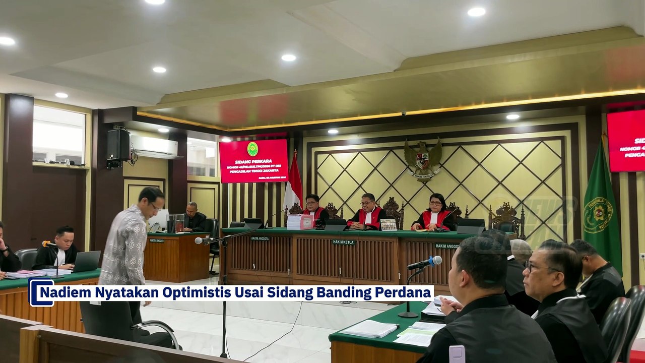 ​Nadiem Nyatakan Optimistis Usai Sidang Banding Perdana