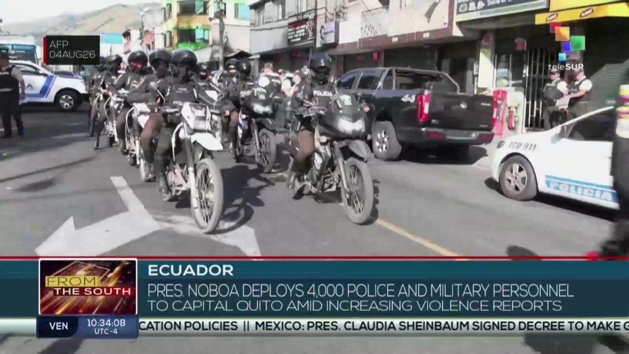 Ecuador, pres. Noboa deploys security forces in Quito