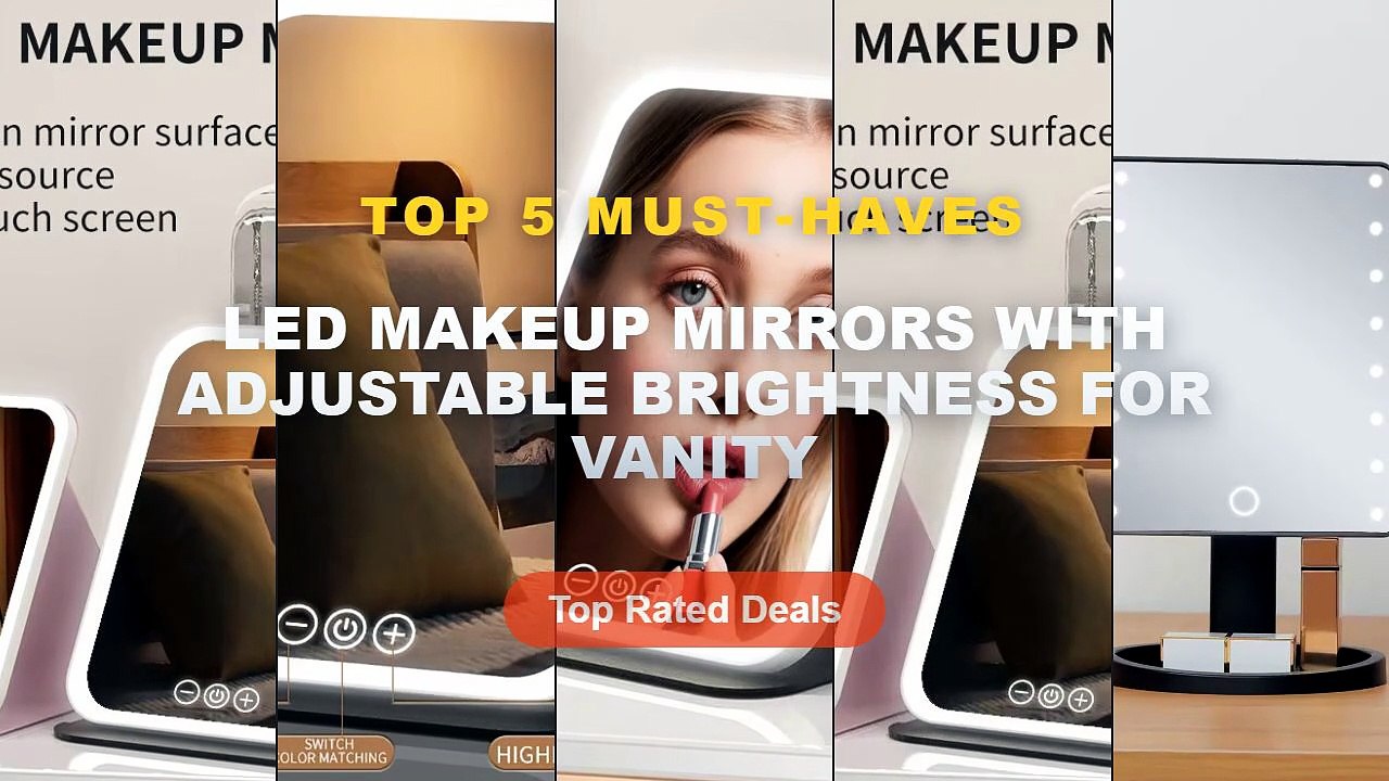 Best LED Makeup Mirrors With Adjustable Brightn...