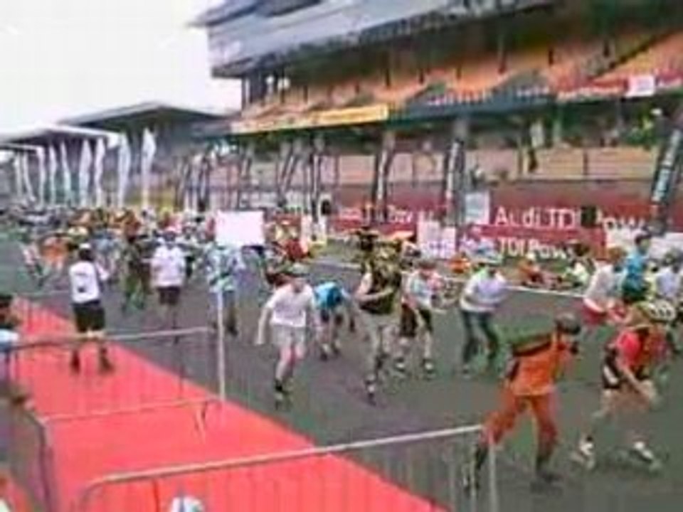 départ des 24h du mans roller
