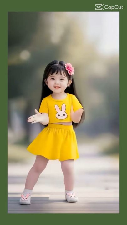 Cute girl dancing