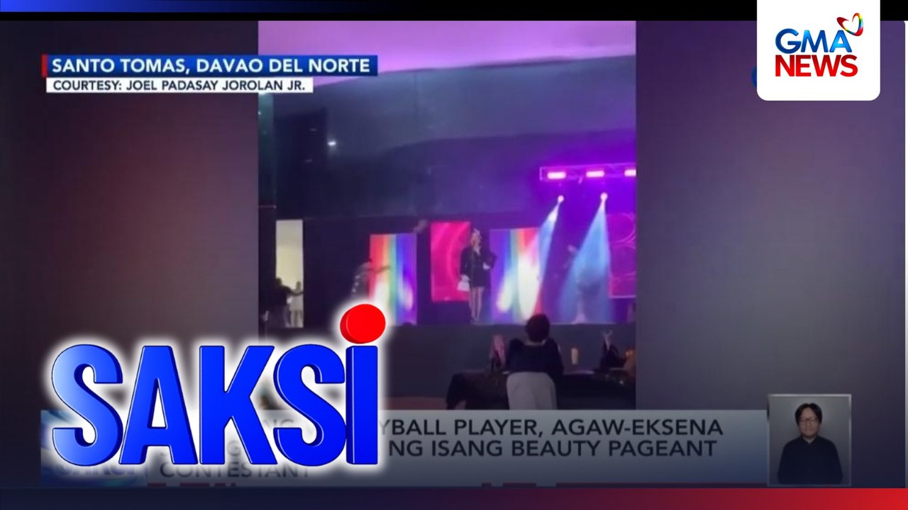 Dalawang volleyball player, agaw-eksena sa beauty pageant | Saksi
