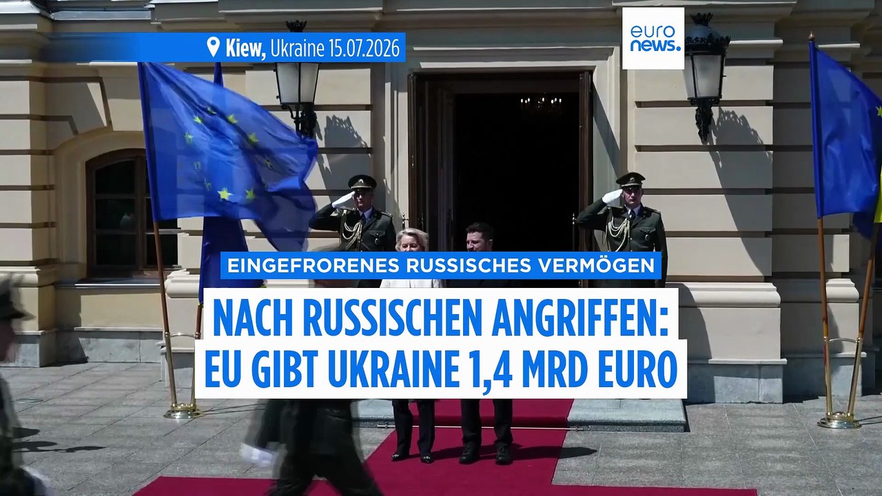 Putins eingefrorenes Geld: EU macht weitere 1,4 Milliarden für Ukraine locker