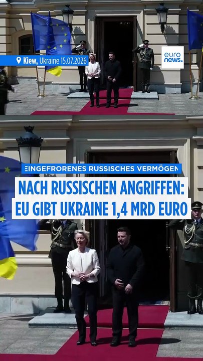 Putins eingefrorenes Geld: EU macht weitere 1,4 Milliarden für Ukraine locker