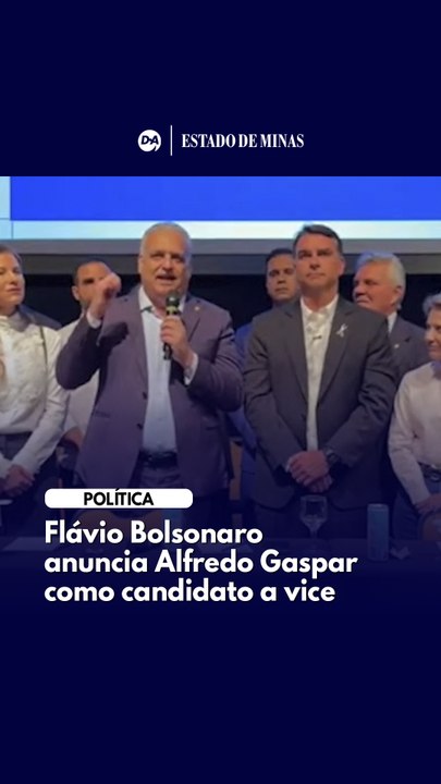 Flávio Bolsonaro anuncia seu candidato a vice