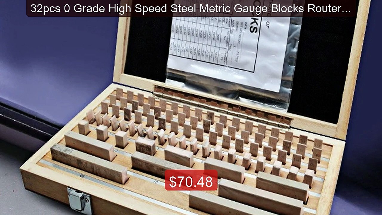 32pcs 0 Grade High Speed Steel Metric Gauge Blocks Router Tab... -- Amazing Value 2026 | Must Have!