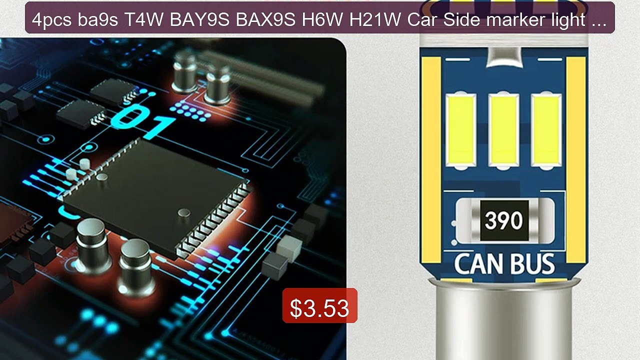 4pcs ba9s T4W BAY9S BAX9S H6W H21W Car Side marker light LE... -- Top Pick 2026 | Unbeatable Price!