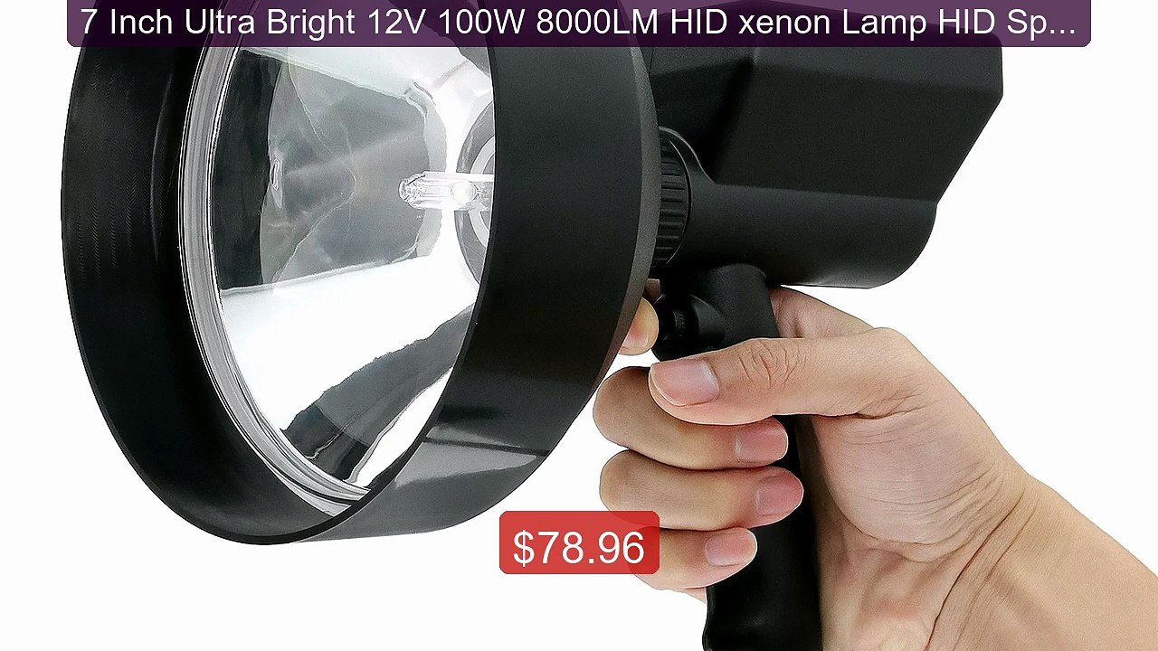 7 Inch Ultra Bright 12V 100W 8000LM HID xenon L...