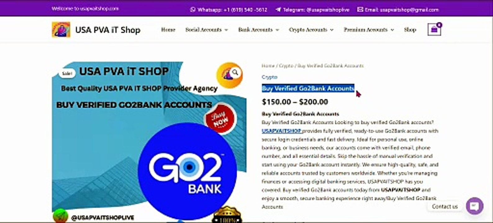 Top 10 Sites To Buy Verified Go2Bank Accounts in This Year