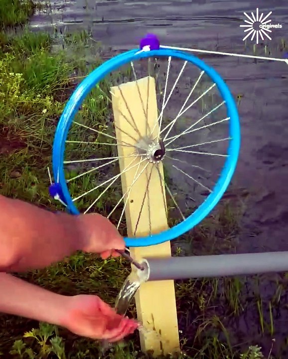 Wheel rotation hack to get water