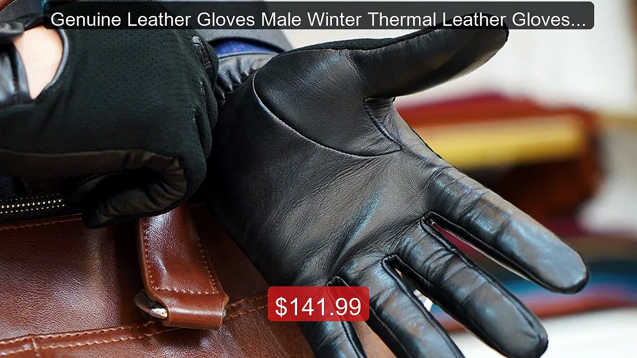 Genuine Leather Gloves Male Winter Thermal Leather Gloves Cyc... -- Amazing Value 2026 | Must Have!