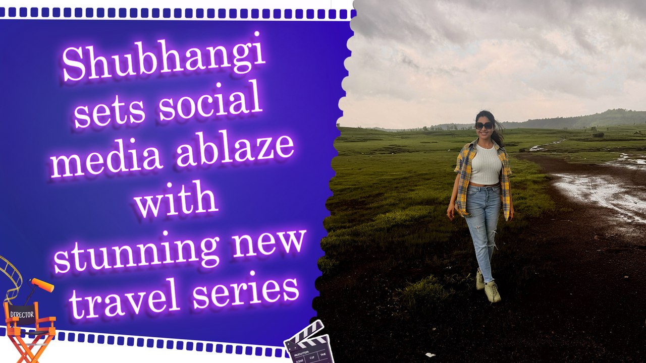 Shubhangi Atre serves major travel goals in white crop top and lush green backdrop