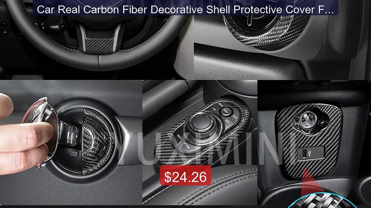 Car Real Carbon Fiber Decorative Shell Protective Cover For... -- Top Pick 2026 | Unbeatable Price!
