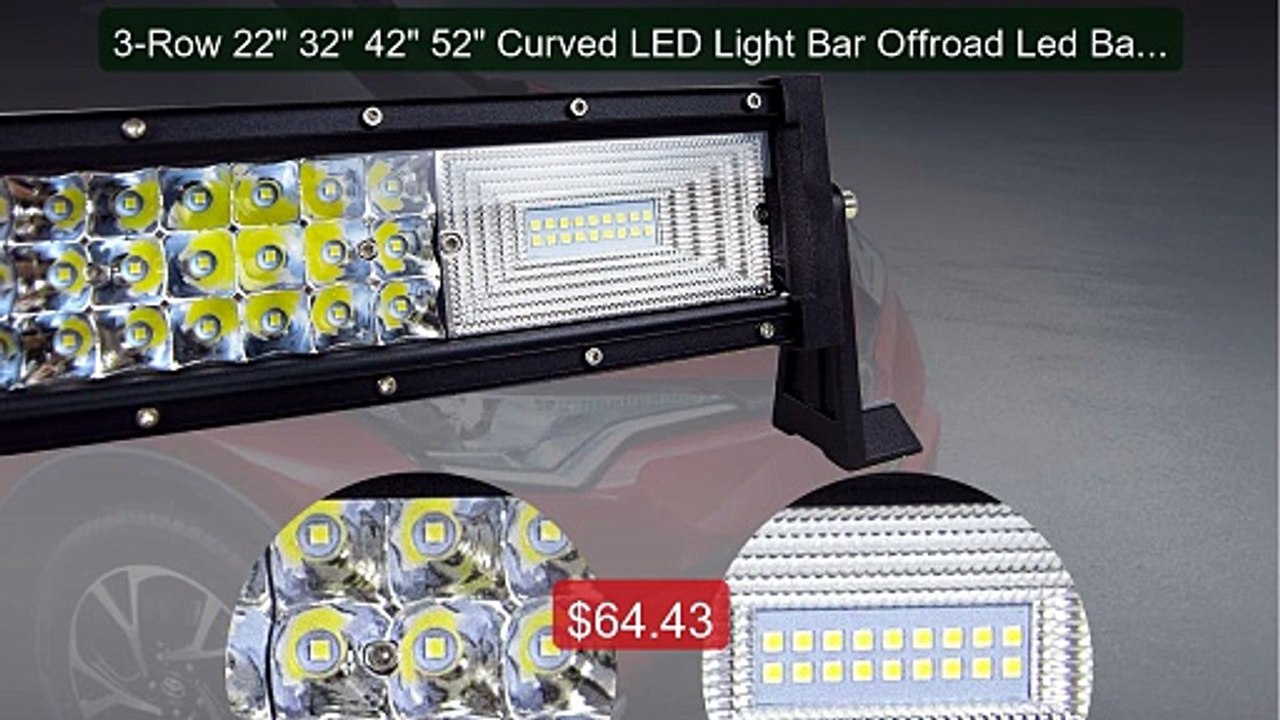 3-Row 22" 32" 42" 52" Curved LED Light Bar Offroad Led Bar Com... -- Best Buy 2026 | Great Quality!