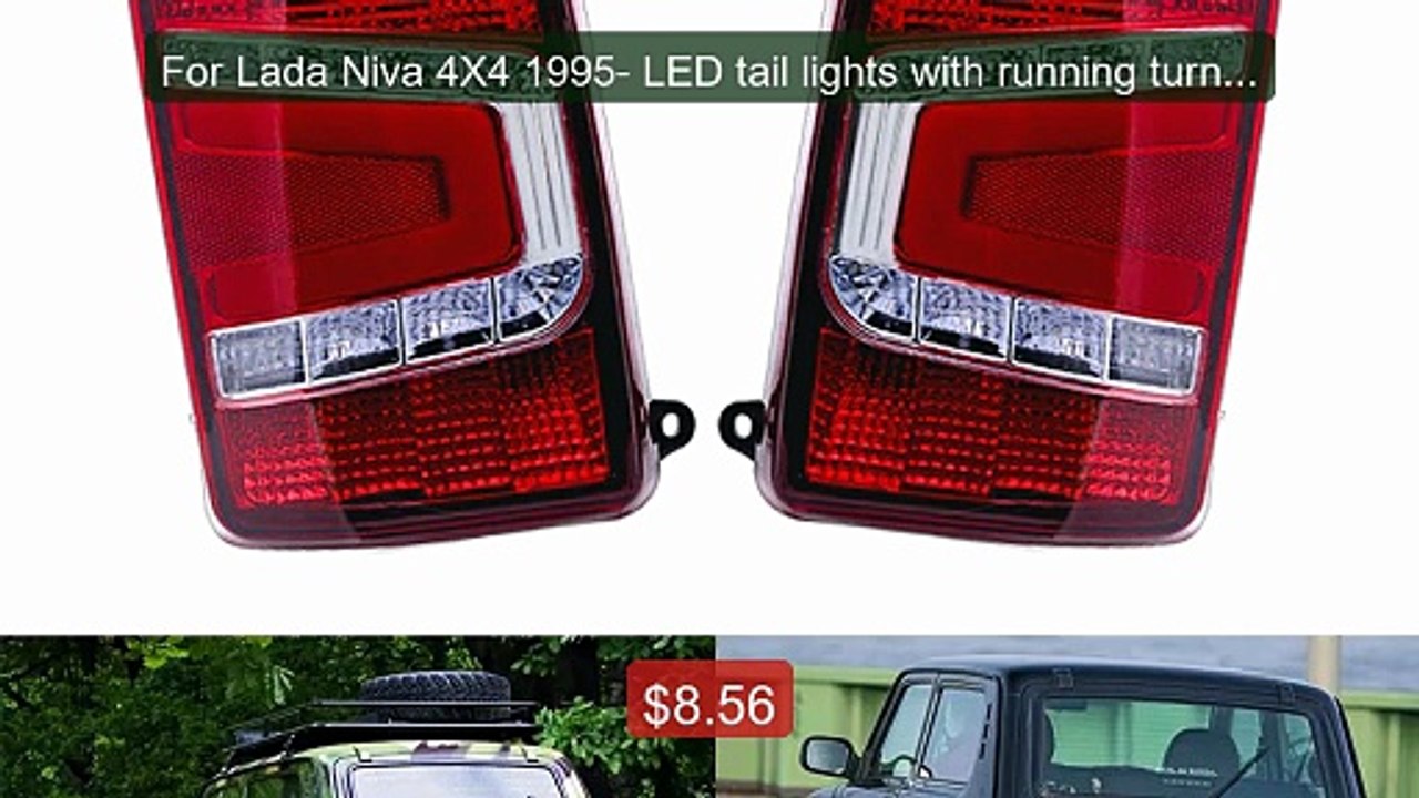 For Lada Niva 4X4 1995- LED tail lights with running turn s... -- Top Pick 2026 | Unbeatable Price!