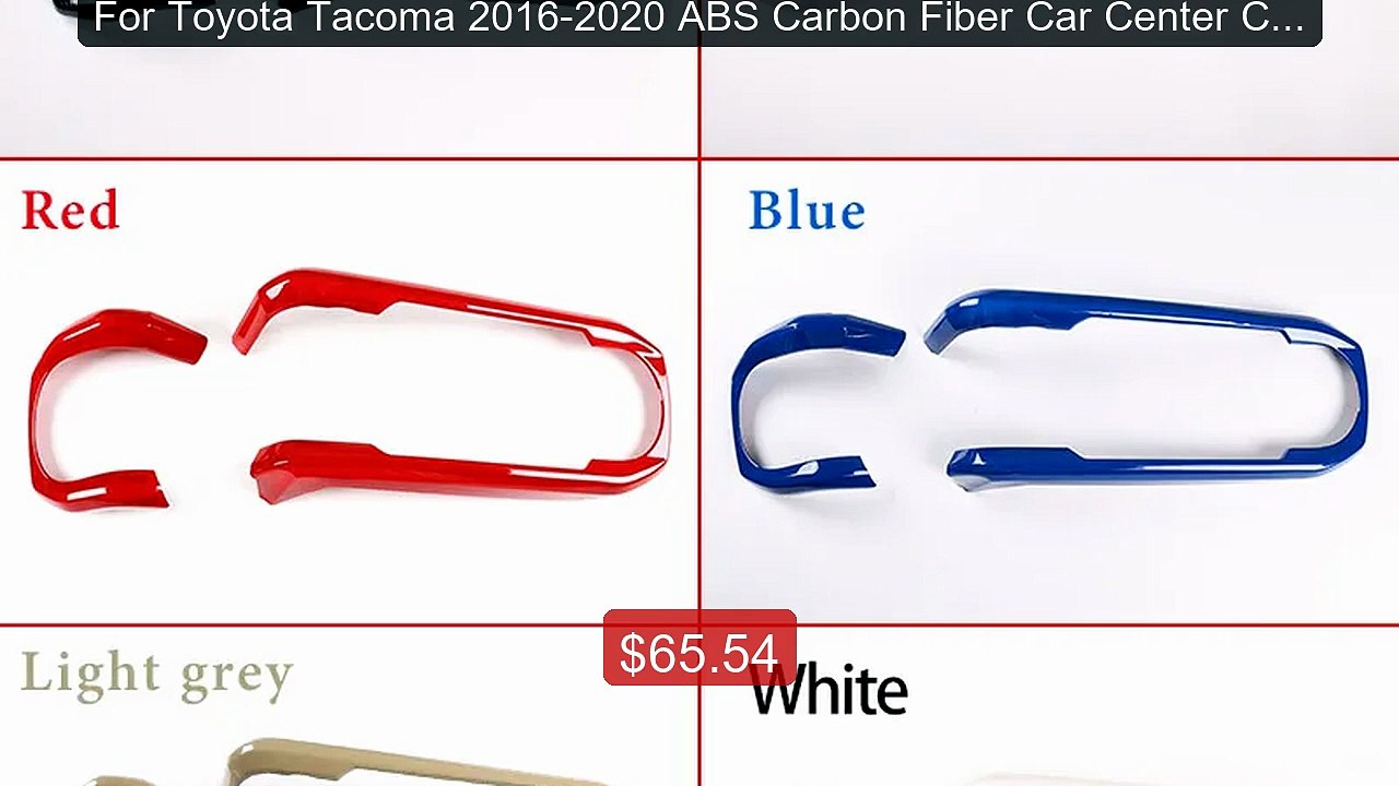 For Toyota Tacoma 2016-2020 ABS Carbon Fiber Car Center Con... -- Top Pick 2026 | Unbeatable Price!