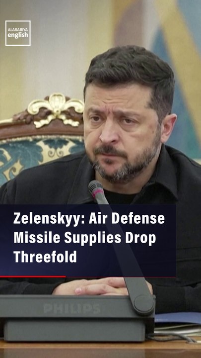Zelenskyy: Air Defense Missile Supplies Drop Threefold