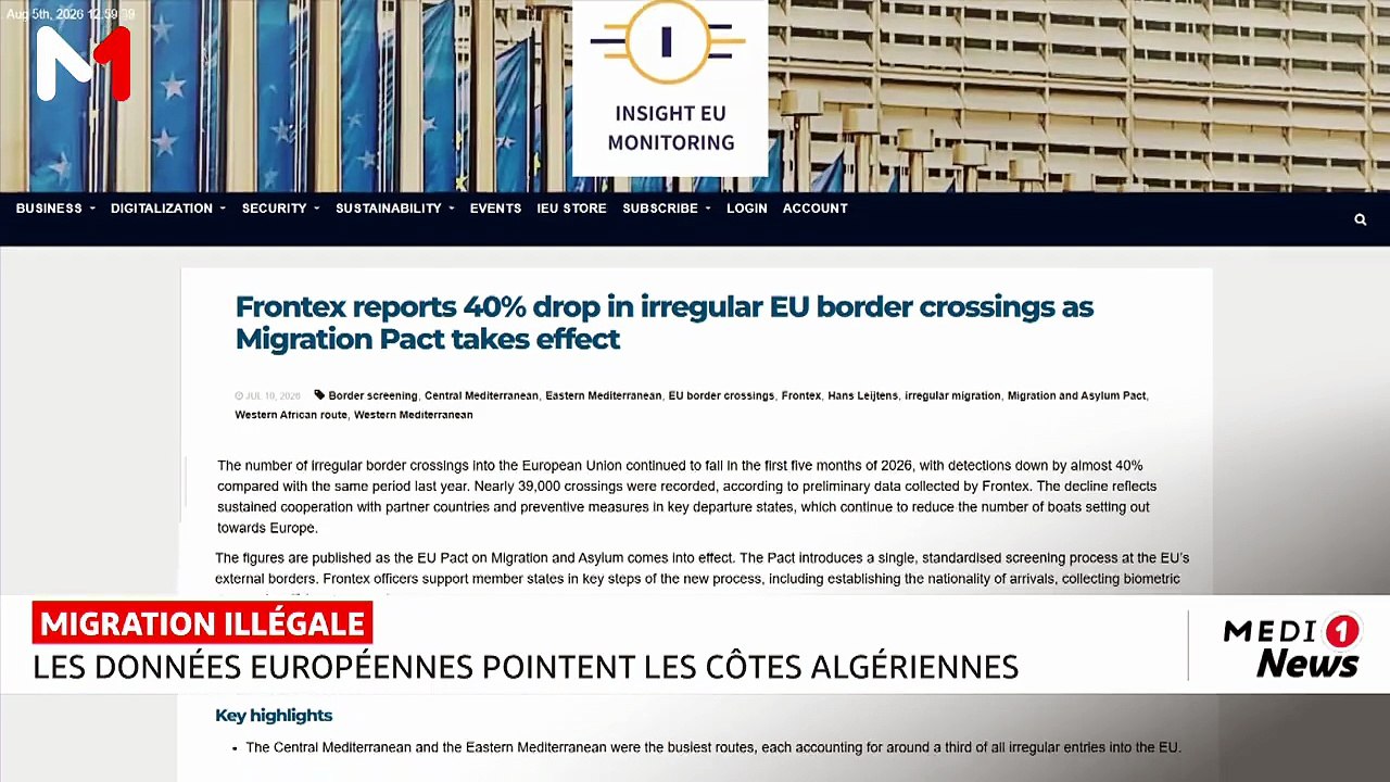 Migration illégale : Les données européennes pointent les côtes algériennes