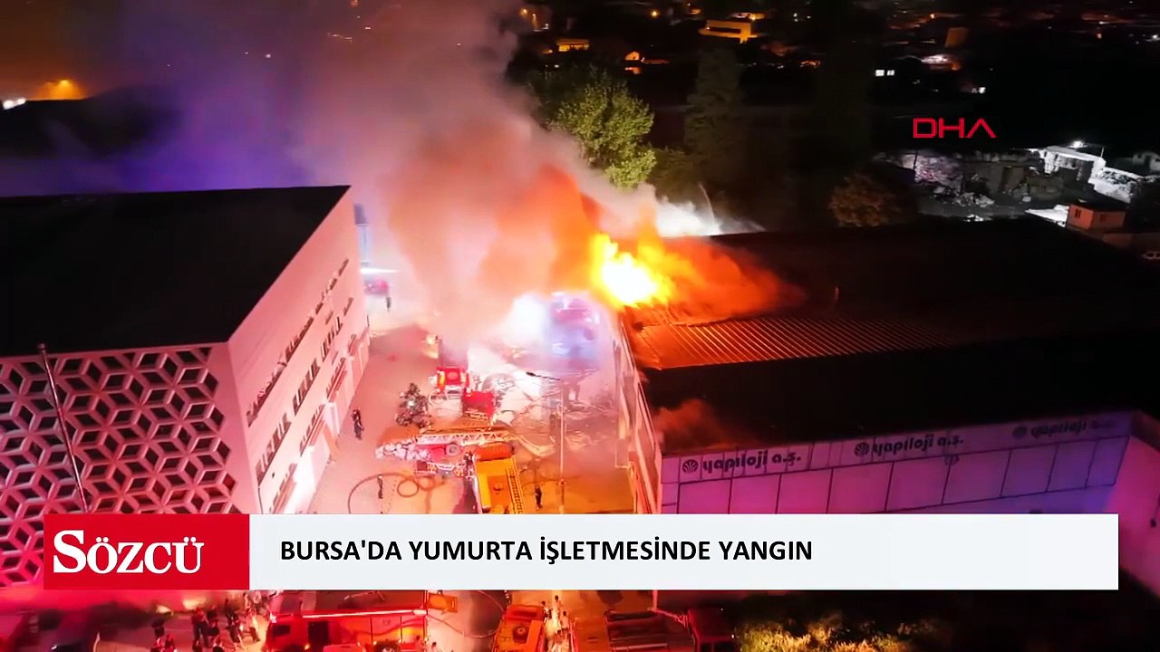 Bursa'da yumurta işletmesinde yangın