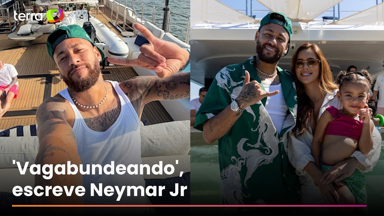 Neymar relaxa em iate após polêmica contra o Remo e ironiza: 'Vagabundeando'