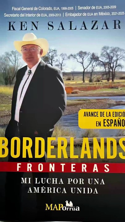 Ken Salazar revela detalles de su libro y recorrido por México