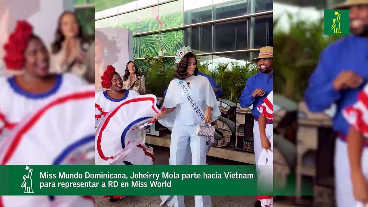 Miss Mundo Dominicana, Joheirry Mola parte hacia Vietnam para representar a RD en Miss World