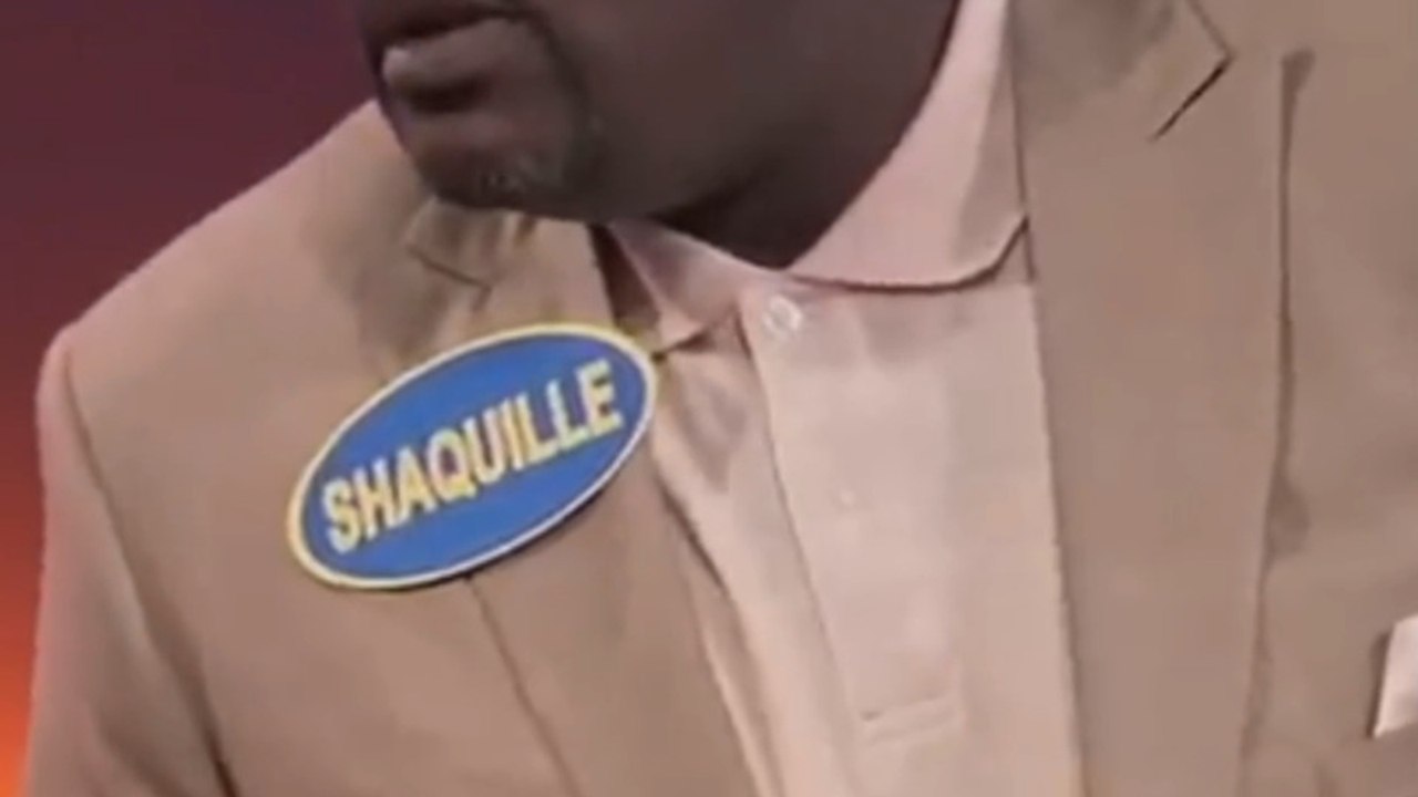 Shaq Can't Say His Naughty Celebrity Family Feud Answer