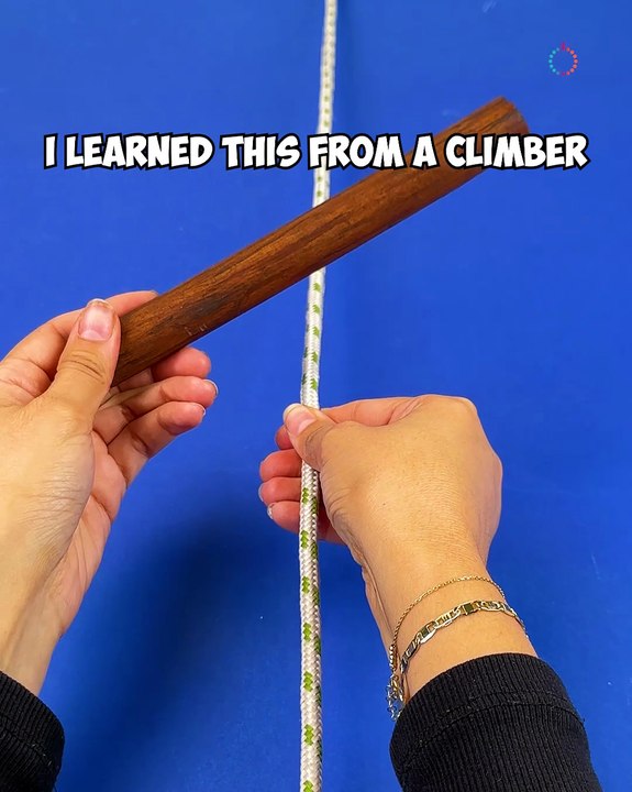Climber approved knot tying method🧗‍♀️